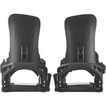 Salomon XA Supermatic Snowboard Bindings 2026 - Black bindings with silver hardware and a textured strap.