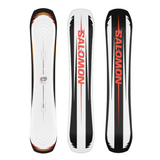 Salomon Assassin Snowboard 2026 - White snowboard with black trim and red accents.