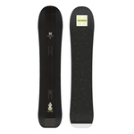 Salomon HPS Goop Snowboard 2026 - A black snowboard with a white logo and yellow accents on the top sheet, featuring a textured pattern of small bumps.