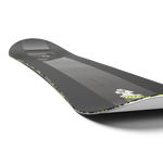 Salomon HPS Goop Snowboard 2026 - A black snowboard with a white and green design on top of it.