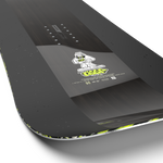 Salomon HPS Goop Snowboard 2026 - A black snowboard with a white and green logo on top of it.