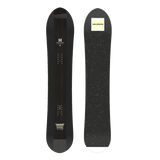 Salomon HPS Sickstick Snowboard 2026 - A black snowboard with white speckles and a yellow logo on top.