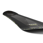 Salomon HPS Sickstick Snowboard 2026 - A black snowboard with a white logo on top and yellow accents along the edges.