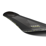 Salomon HPS Sickstick Snowboard 2026 - A black snowboard with a white logo on top and yellow accents along the edges.