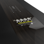 Salomon HPS Sickstick Snowboard 2026 - A black snowboard with white lettering and a geometric pattern on top.