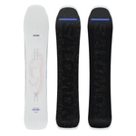 Salomon Jetstream Snowboard 2026 - A white snowboard with a gray logo and blue accents on the top sheet.