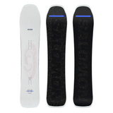 Salomon Jetstream Snowboard 2026 - A white snowboard with a gray logo and blue accents on the top sheet.