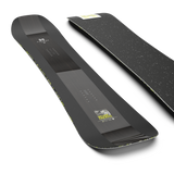 Salomon HPS Louif Paradis Snowboard 2026 - A black snowboard with a white logo and yellow lettering on top of it.