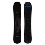 Salomon Fastlane Snowboard 2026 - A black snowboard with a subtle gray pattern and blue accents.
