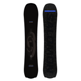 Salomon Fastlane Snowboard 2026 - A black snowboard with a subtle gray pattern and blue accents.