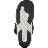 Salomon Dialogue Dual BOA Snowboard Boot - A black snowboard boot with a white logo on the side and a silver BOA dial at the top.