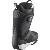 Salomon Dialogue Dual BOA Snowboard Boot - A black snowboard boot with a textured pattern on the side and a white logo that reads "BOA" on the front.
