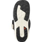 Salomon Women's Kiana Dual BOA Snowboard Boot - Black snowboard boot with a white logo on the side and silver hardware.