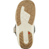 Salomon Women's Kiana Dual BOA Snowboard Boot - White snowboard boot with a textured, rubber outsole and silver hardware.