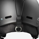 Salomon Brigade RTL Helmet 2023 - A matte black helmet with a subtle white logo on the front and a sleek, aerodynamic design.