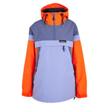 Airblaster Women's Trenchover Insulated Jacket 2025 - A black insulated jacket with a hood, featuring a zippered front and two pockets on either side.