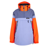 Airblaster Women's Trenchover Insulated Jacket 2025 - A black insulated jacket with a hood, featuring a zippered front and two pockets on either side.