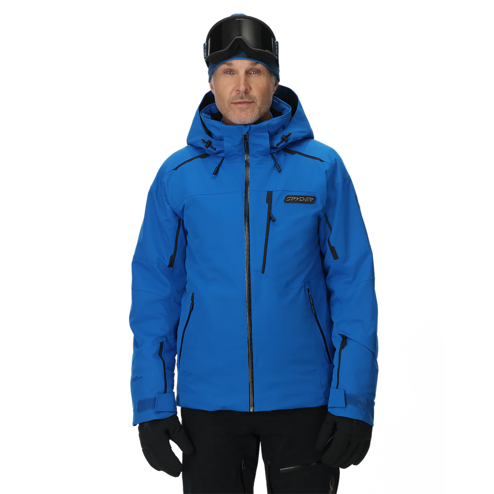 未使用 SPYDER スキーウェア メンズS LEADER JACKET 青 Men's Leader Jacket - Slate Blue – Spyder