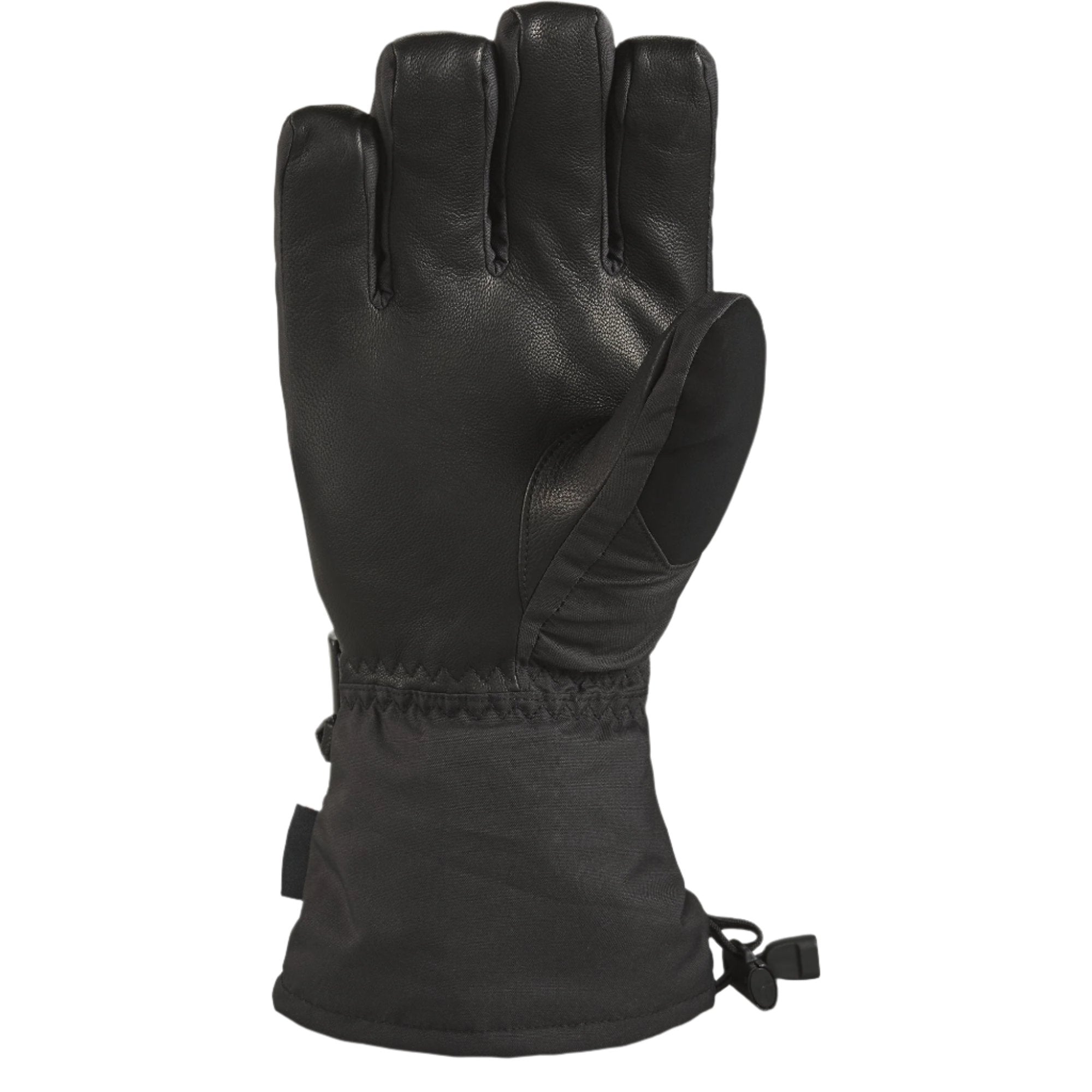 Dakine Leather Scout Glove 2025 - A black leather glove with a strap and buckle on the wrist.