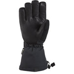 Dakine Leather Titan Gore-Tex Glove 2025 - A black leather glove with a textured pattern on the palm and fingers, featuring a strap closure at the wrist.