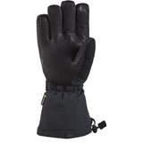 Dakine Leather Titan Gore-Tex Glove 2025 - A black leather glove with a textured pattern on the palm and fingers, featuring a strap closure at the wrist.