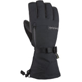 Dakine Leather Titan Gore-Tex Glove 2025 - A black glove with a leather palm and thumb, featuring a zippered pocket on the wrist.
