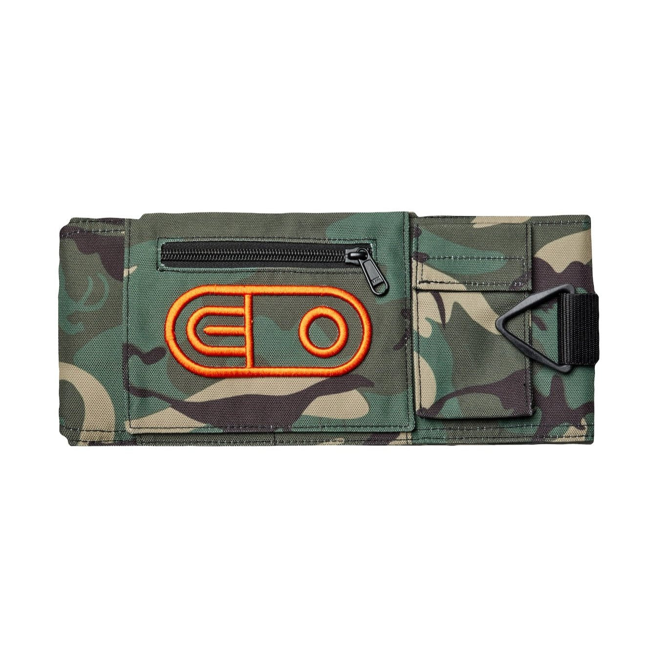 Airblaster Leg Bag 2025 - Black bag with white logo on front, featuring a zippered pocket and adjustable strap.