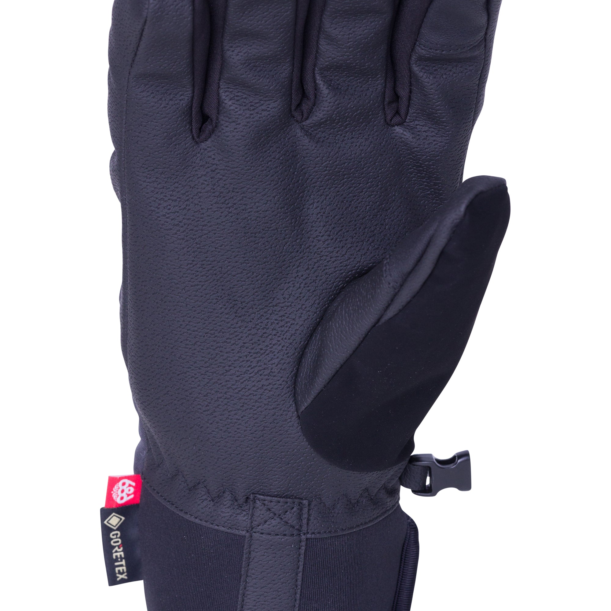 The 686 Men's GORE-TEX Linear Under Cuff Glove 2025 is dark gray with a black palm.
