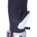 The 686 brand presents a black and white women's Revel mitt with an insulated hood.