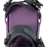 Fix Women's January Snowboard Binding - 2024 binding with a purple base plate and black straps.