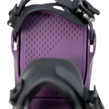 Fix Women's January Snowboard Binding - 2024 binding with a purple base plate and black straps.