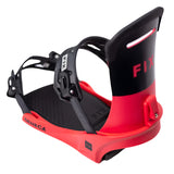 Fix Women's Seneca Snowboard Binding 2024 - Black binding with a red base and black straps.