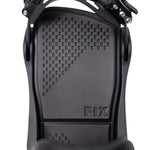 Fix Yale Snowboard Binding 2024 - Black snowboard binding with a rectangular base plate and silver screws.