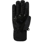 Dakine Mayhem Crossfire Glove 2025 - A black glove with a wavy pattern on the palm and fingers, featuring a textured grip on the fingertips.