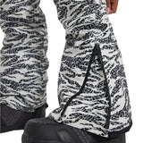 Burton Women's Marcy 2L High Rise Stretch Pants 2025 - Black snow pants with a black and white abstract pattern, featuring a high rise design and stretch material.