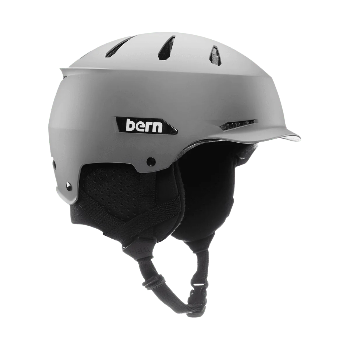 Bern Hendrix MIPS Helmet 2024 - A matte black helmet with a sleek, aerodynamic design and ventilation holes on top.