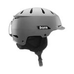 Bern Hendrix MIPS Helmet 2024 - A matte black helmet with a sleek, aerodynamic design and ventilation holes on top.
