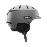 Bern Hendrix MIPS Helmet 2024 - A matte black helmet with a sleek, aerodynamic design and ventilation holes on top.
