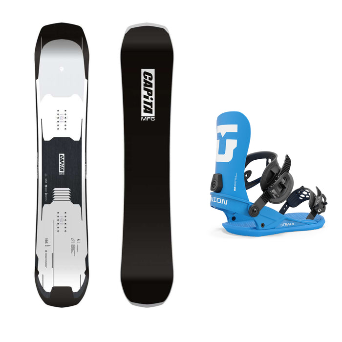 CAPiTA Mega Death Snowboard with Union Strata Snowboard Bindings 2025