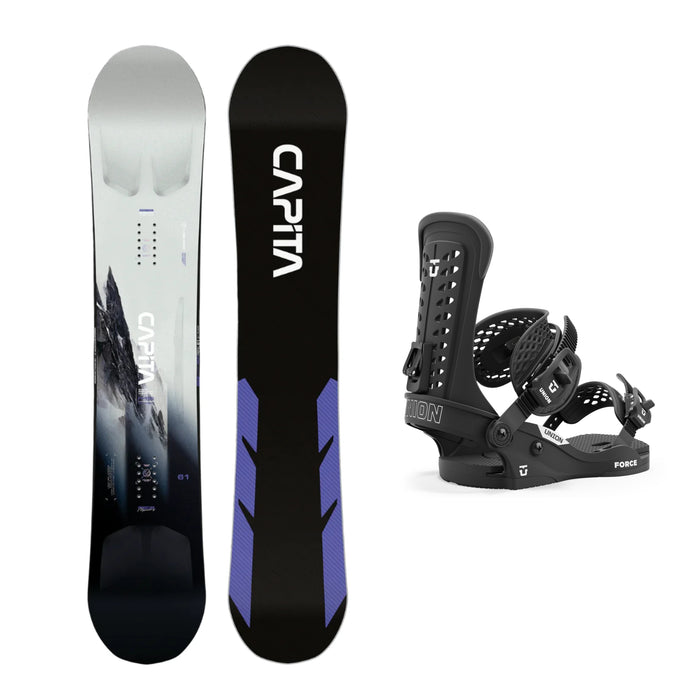 CAPiTA Mega Mercury Snowboard with Union Force Classic Snowboard Bindings 2025