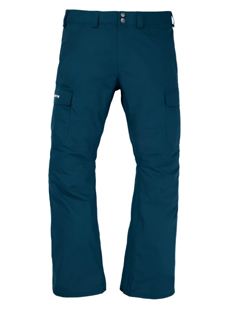 Burton Cargo 2L Shell Pants 2025 - Dark-colored, waterproof pants with cargo pockets on each thigh and a belt loop at the waist.