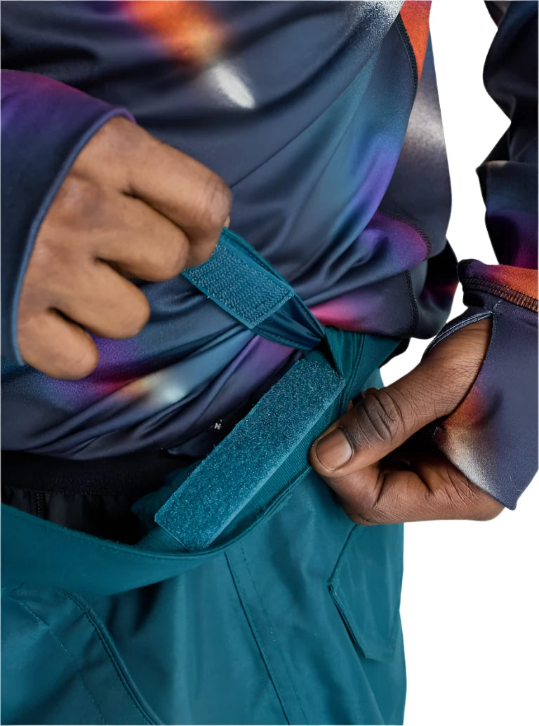 Burton Cargo 2L Shell Pants 2025 - Dark blue pants with a cargo pocket on the thigh and a zippered fly.