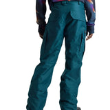 Burton Cargo 2L Shell Pants 2025 - Dark-colored, waterproof pants with cargo pockets on each thigh and a zippered pocket at the back.