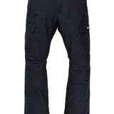 Burton Cargo 2L Shell Pants 2025 - Black pants with cargo pockets on each thigh and a white logo on the right leg.