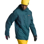 Burton Frostner 2L Jacket 2025 - A dark green jacket with a hood and zippered pockets.