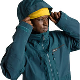 Burton Frostner 2L Jacket 2025 - A dark green jacket with a hood, featuring a zipper and two pockets on the front.