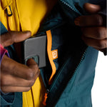 Burton Frostner 2L Jacket 2025 - A dark green jacket with a yellow zipper and white logo on the chest.