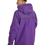 Burton Frostner 2L Jacket 2025 - A purple jacket with a black zipper and logo on the left chest.