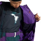 Burton Frostner 2L Jacket 2025 - A black jacket with a white logo on the chest and a zipper down the front.