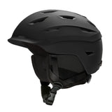 Smith Level MIPS Helmet 2025 - A black helmet with a sleek, aerodynamic design and ventilation holes on top.